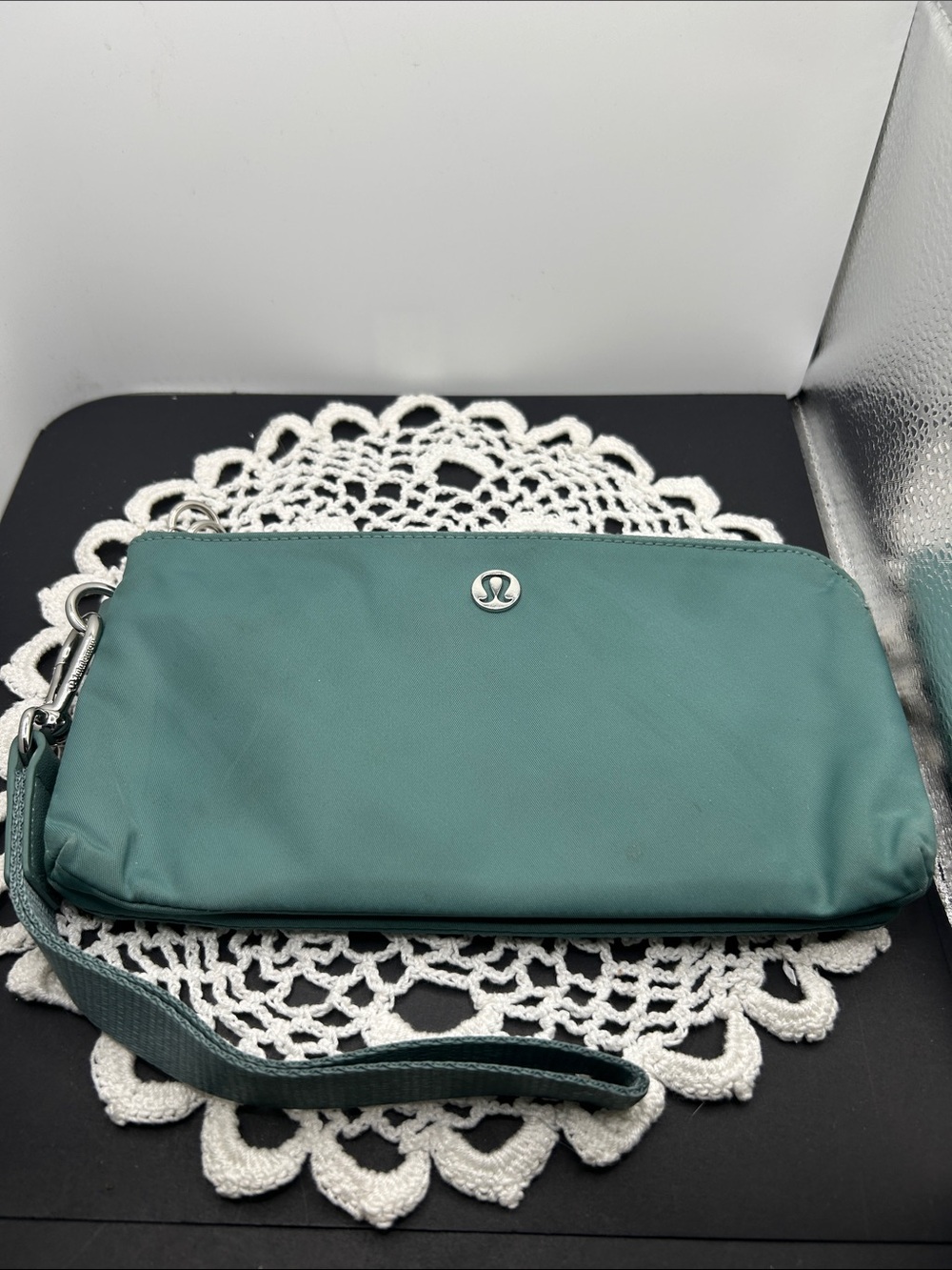lululemon athletica Teal Green Wristlet Clutch